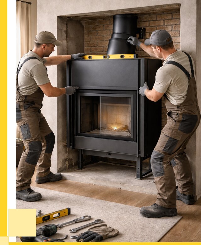 Установка каминных топок в Грозном под ключ от 18470 р. | ЭриданГрз