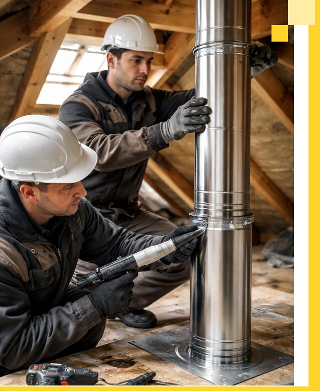 Монтаж дымоходов для каминов в Грозном с гарантией качества