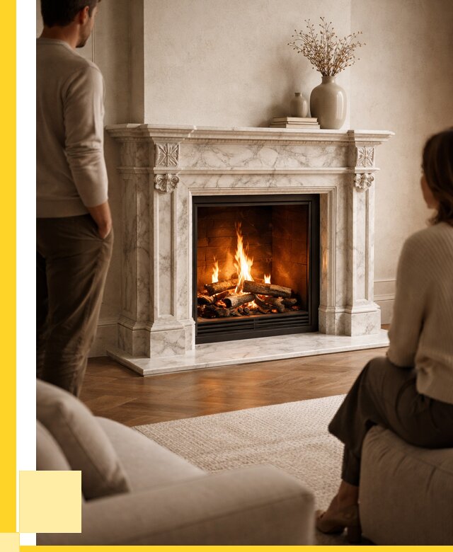 Мраморные камины под ключ в Грозном от 256525 р. | ЭриданГрз