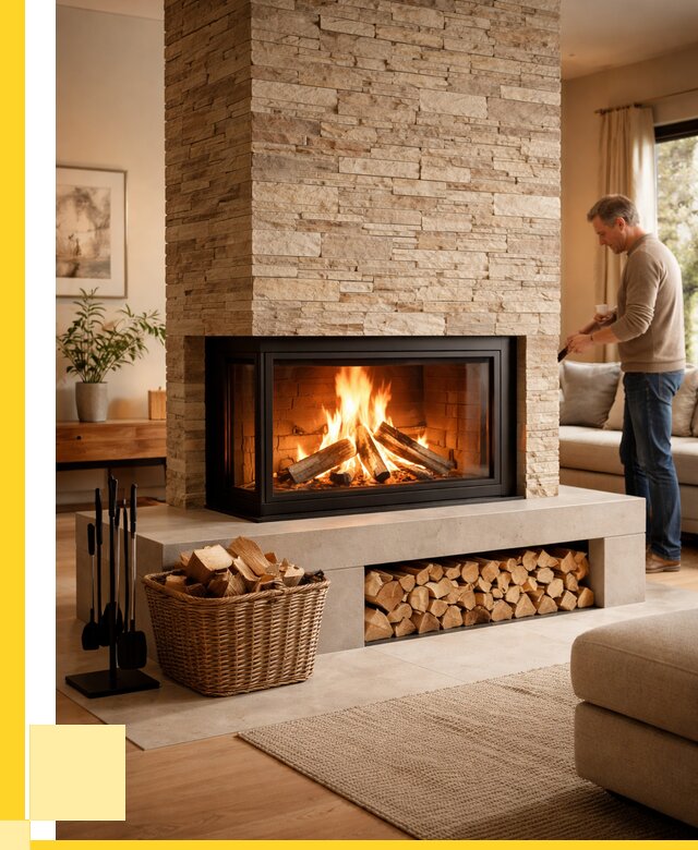 Дровяной камин под ключ в Грозном от 205220 р. | ЭриданГрз