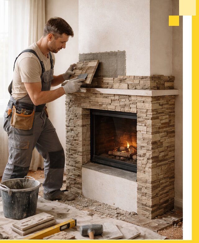 Изготовление и монтаж каминов для дома под ключ в Грозном