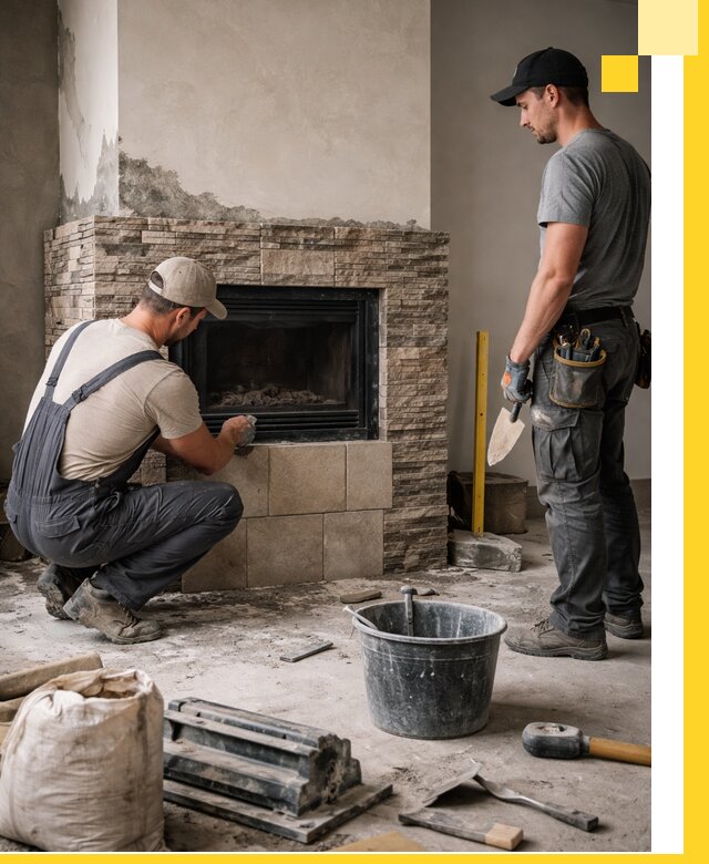 Камины под ключ в Грозном: проект, изготовление и монтаж