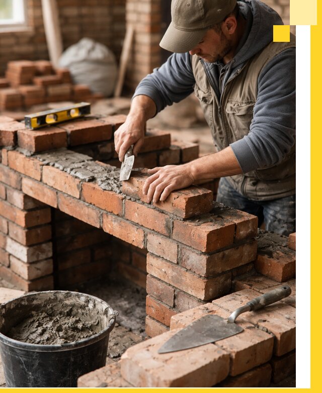 Кладка каминов под ключ в Грозном профессиональная отделка и монтаж