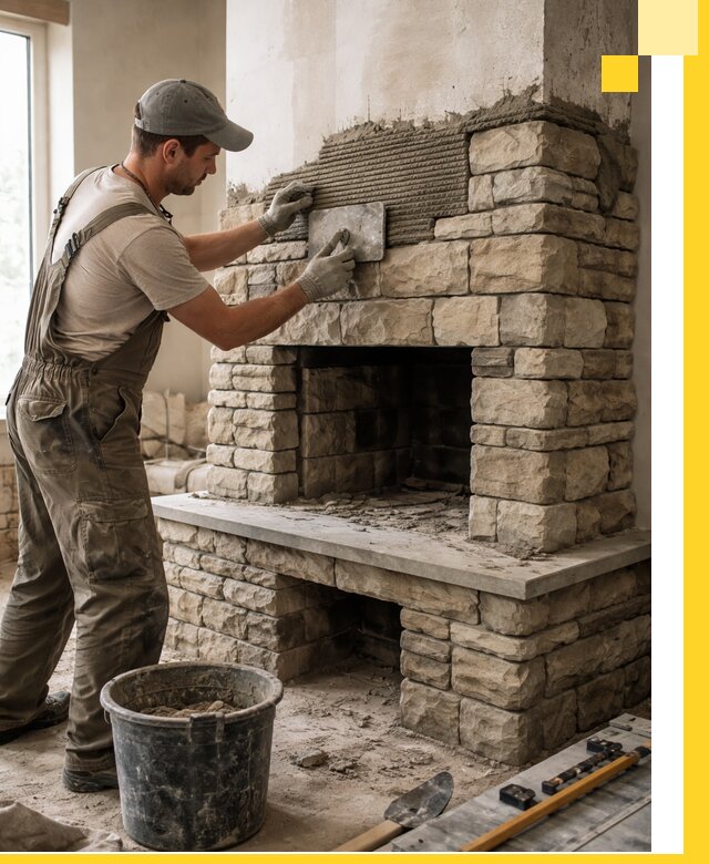 Строительство каминов под ключ в Грозном от проектирования до монтажа