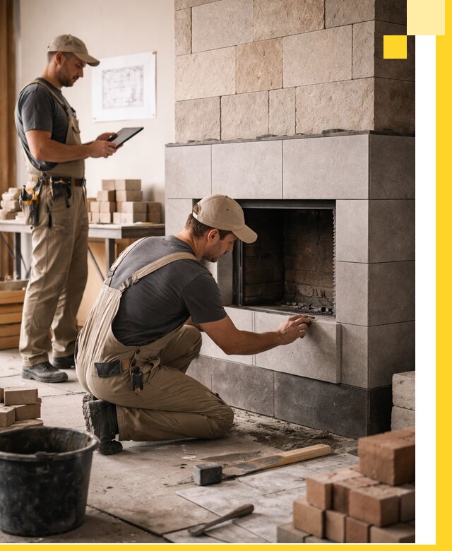 Индивидуальные проекты каминов и каминных систем в Грозном