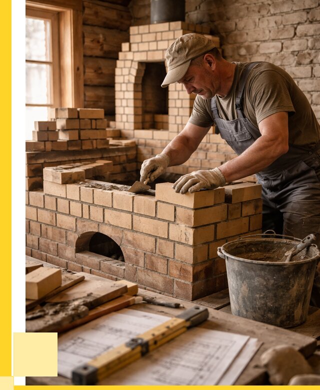 Кладка печей из кирпича в Грозном цены от 30783 р. - ЭриданГрз