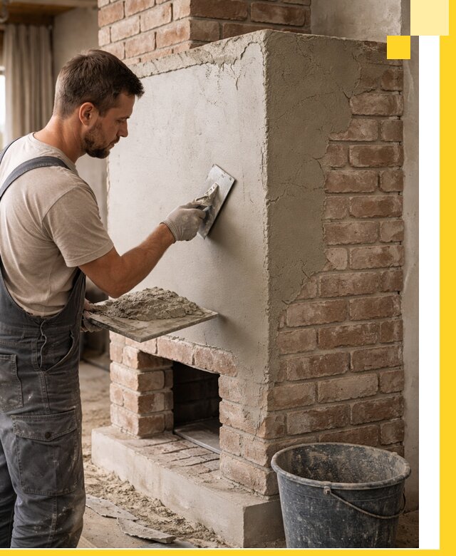 Отделка печей и облицовка каминов в Грозном под ключ