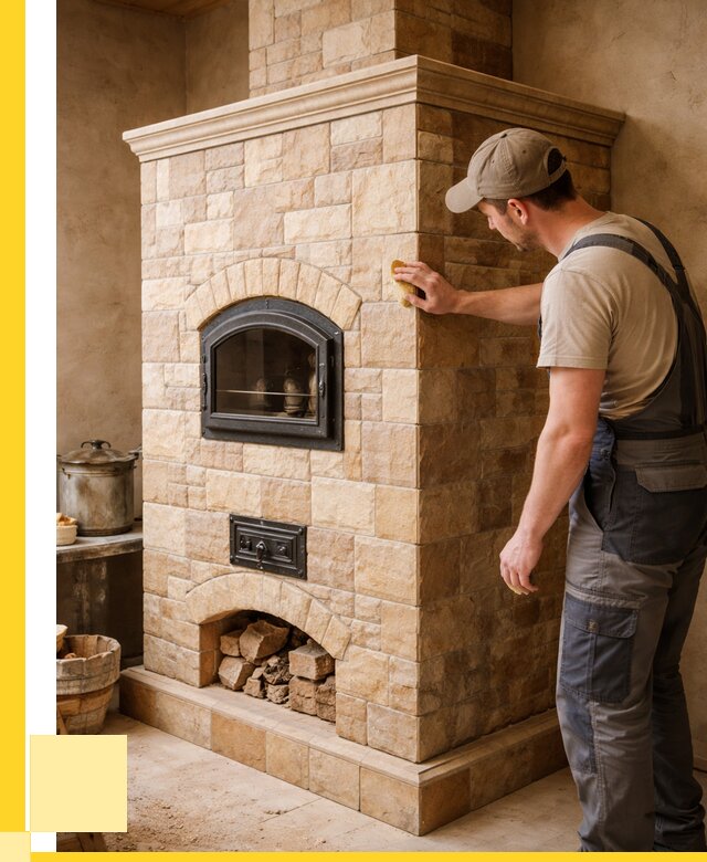 Облицовка печей в Грозном от 4617 р. под ключ | ЭриданГрз