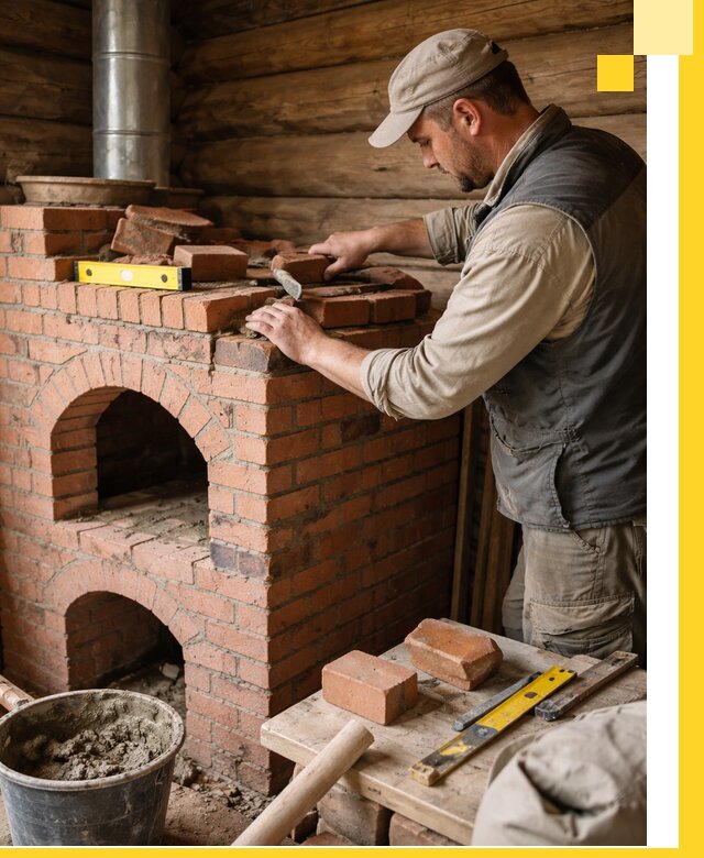 Изготовление и установка русских печей в Грозном под ключ