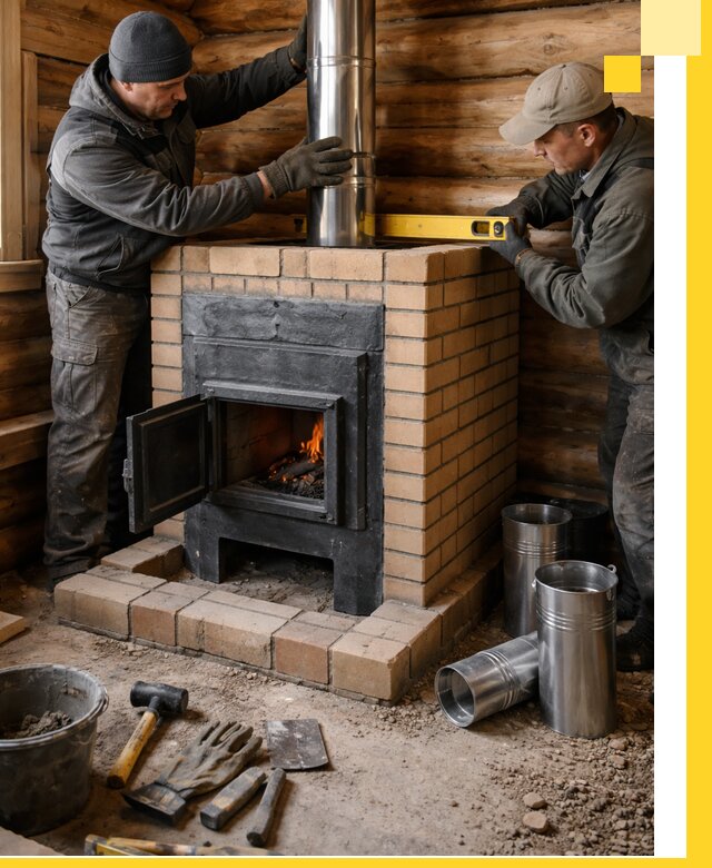 Проектирование, изготовление и установка банных печей в Грозном