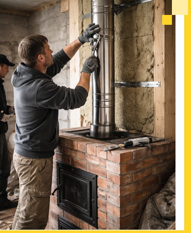 Изготовление и монтаж печей и дымоходов под ключ в Грозном