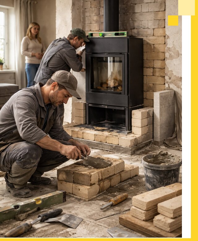 Печи и камины под ключ: проект, установка в Грозном