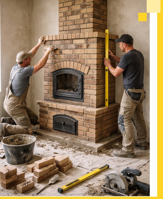 Продажа и установка печей и каминов для дома под ключ в Грозном