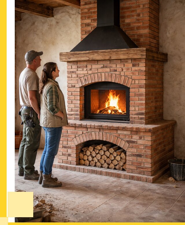 Печи камины из кирпича в Грозном от 123132 р. | ЭриданГрз