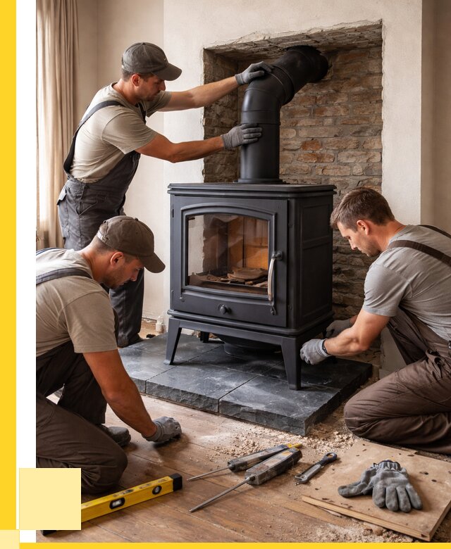 Монтаж печи камина в частном доме в Грозном от 25653 р. | ЭриданГрз