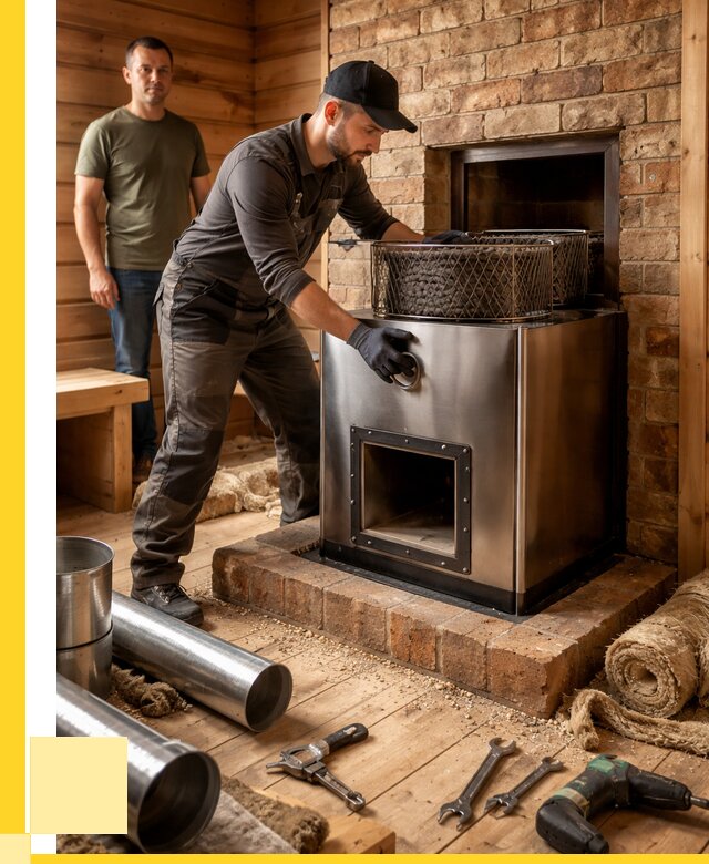 Монтаж банных печей под ключ в Грозном от 18470 р., ЭриданГрз