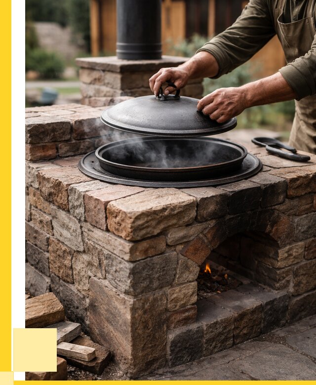 Печи для казана в Грозном по цене от 18470 р. | ЭриданГрз