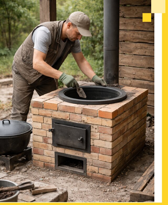 Изготовление и установка печей для казана в Грозном под ключ