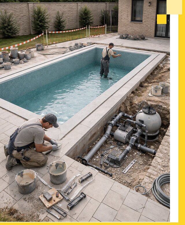 Строительство бассейнов под ключ в Грозном: проекты и монтаж