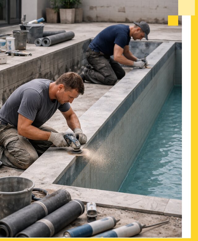 Профессиональный ремонт бассейнов под ключ в Грозном