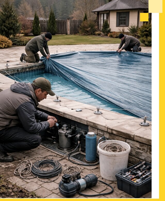 Консервация бассейнов в Грозном: подготовка к длительному хранению