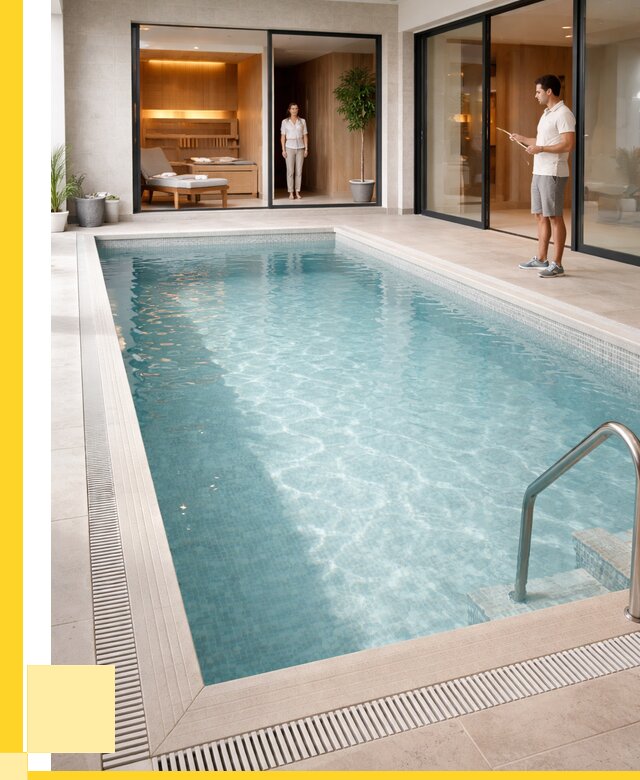 Отделка бассейна пленкой ПВХ в Грозном от 3591 р. - ЭриданГрз