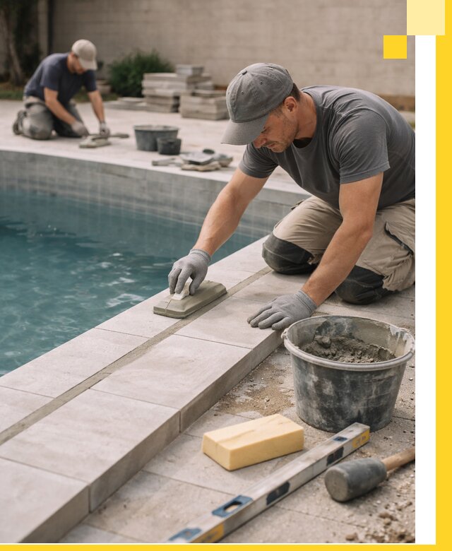 Отделка бассейнов в Грозном: декоративная отделка и гидроизоляция