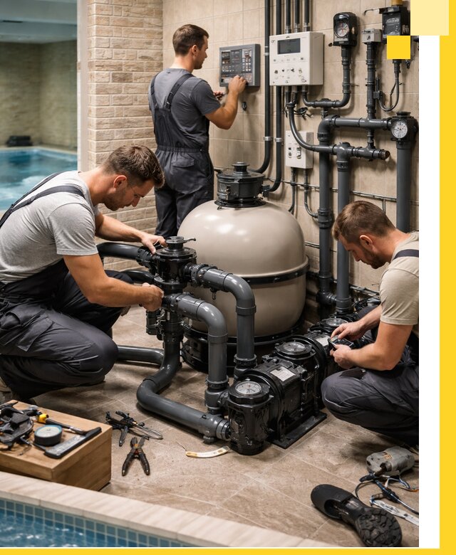 Комплексное оборудование для бассейнов под ключ в Грозном