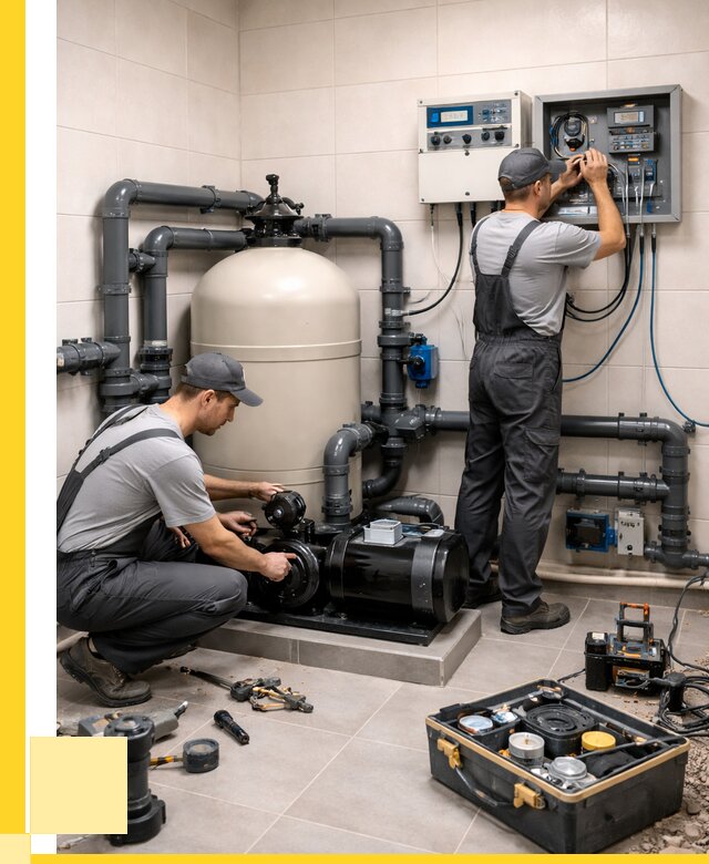 Монтаж оборудования для бассейнов в Грозном от 41044 р. | ЭриданГрз