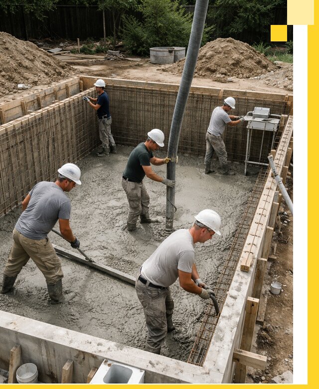 Строительство бетонных бассейнов под ключ в Грозном