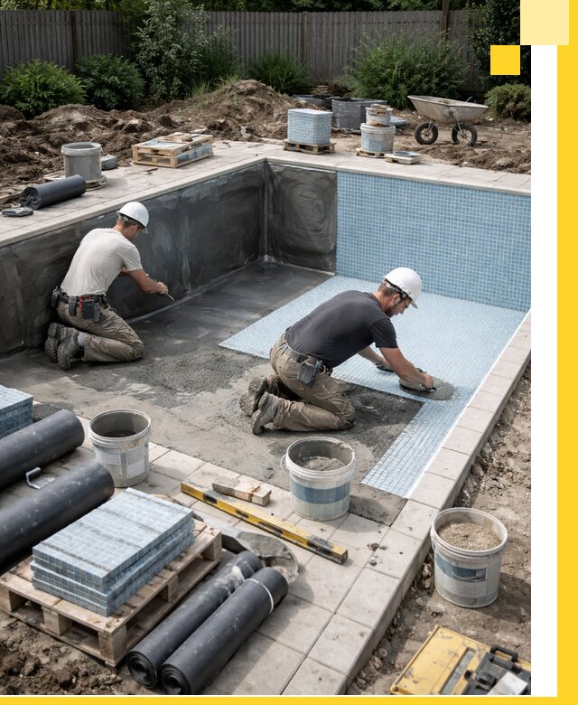 Проектирование и строительство стационарных бассейнов в Грозном