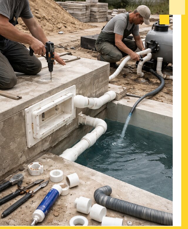 Строительство скиммерных бассейнов под ключ в Грозном