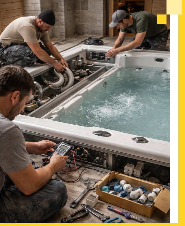 Гидромассажные бассейны под ключ в Грозном, дизайн и монтаж