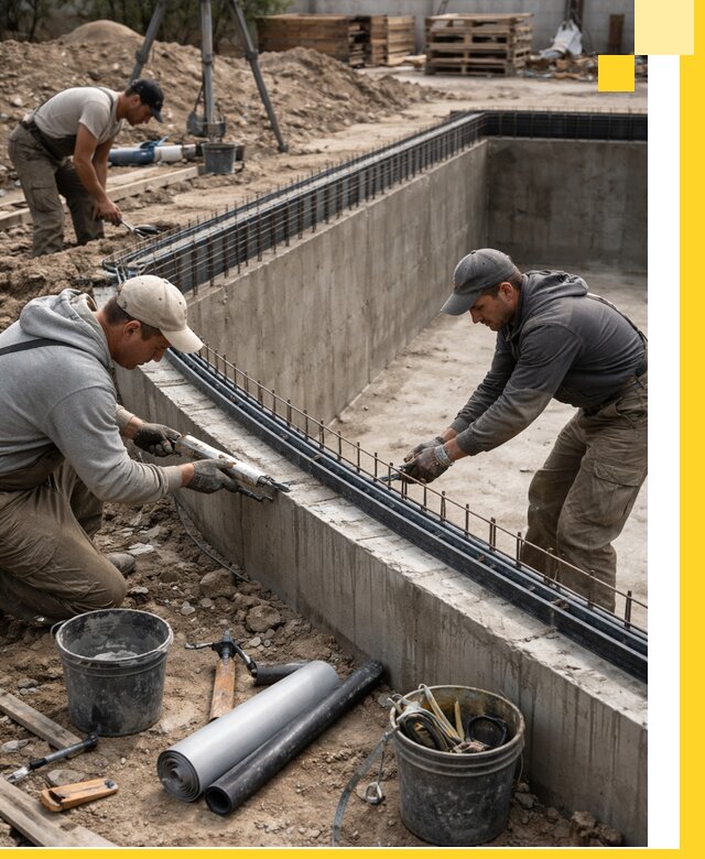 Качественный монтаж чаши бассейна в Грозном под ключ с гарантией