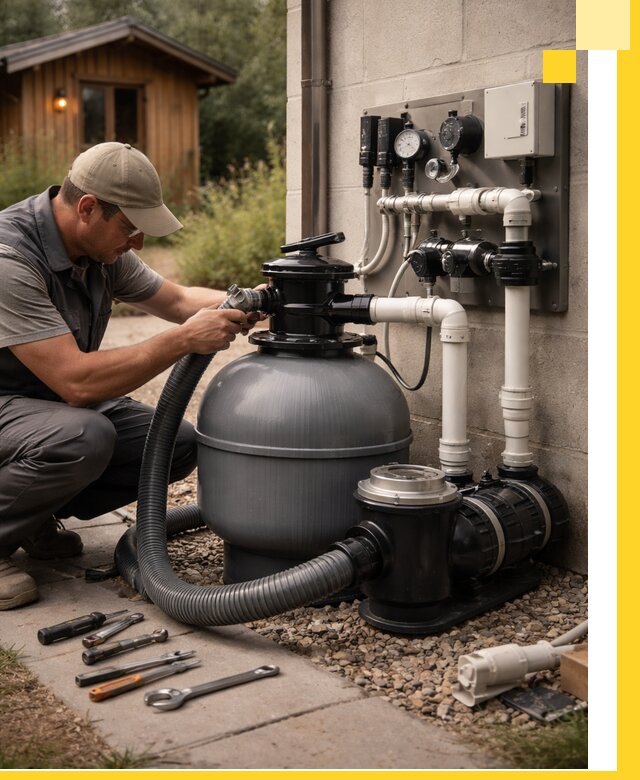 Продажа и монтаж фильтров и насосов для бассейнов в Грозном