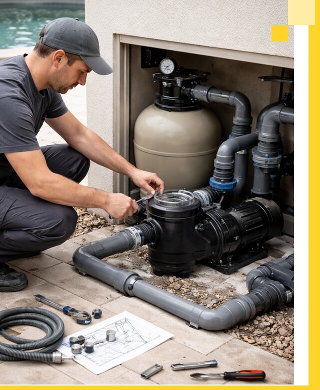 Поставка, монтаж и сервис насосов для бассейнов в Грозном