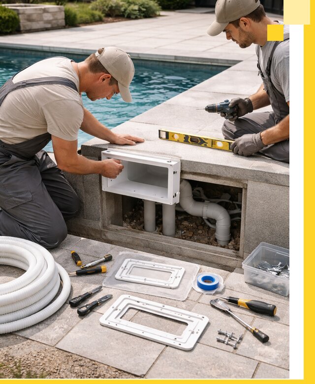 Поставка и установка скиммеров для бассейнов в Грозном