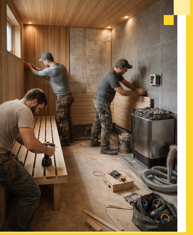 Сауны под ключ в Грозном, проектирование, строительство, отделка