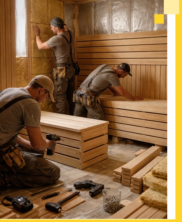 Профессиональное строительство саун под ключ в Грозном