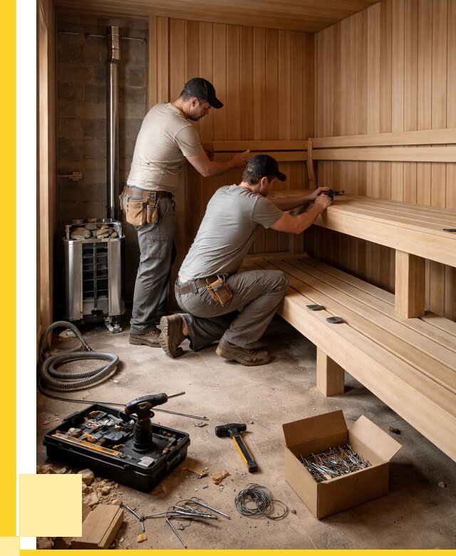 Монтаж саун под ключ в Грозном от 123132 р. | ЭриданГрз