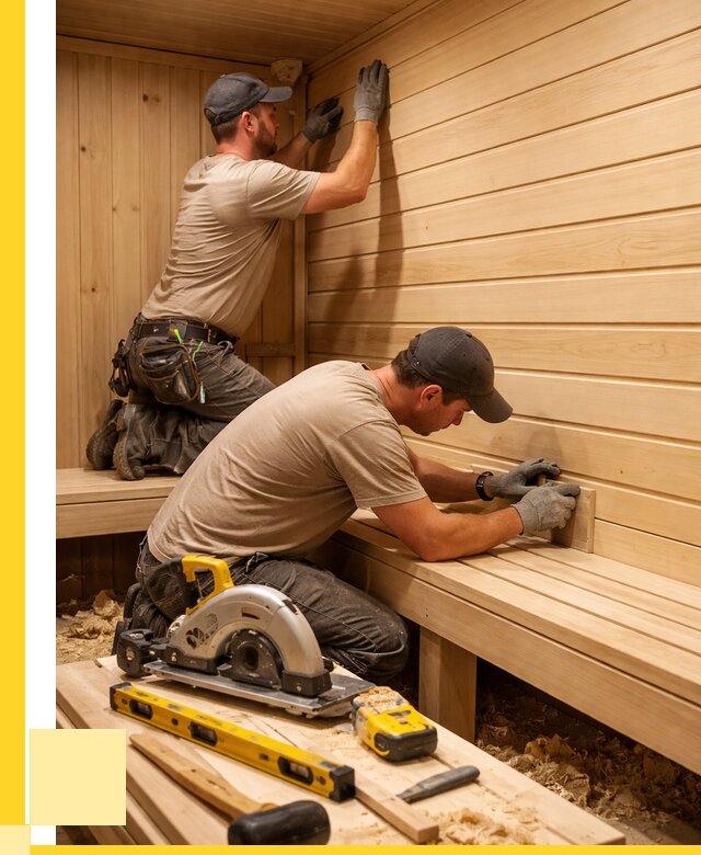 Обшивка саун вагонкой в Грозном от 2565 р. | ЭриданГрз