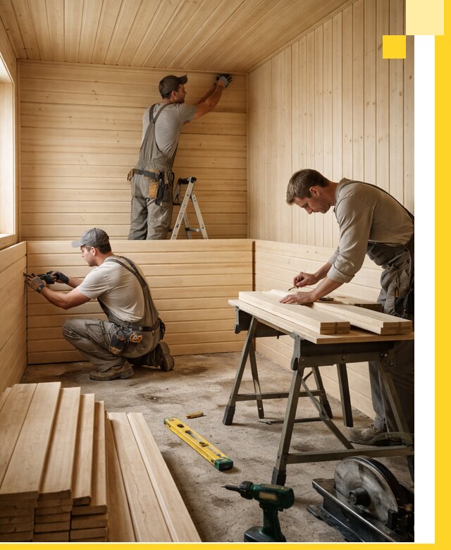 Обшивка саун в Грозном из натуральной древесины под ключ