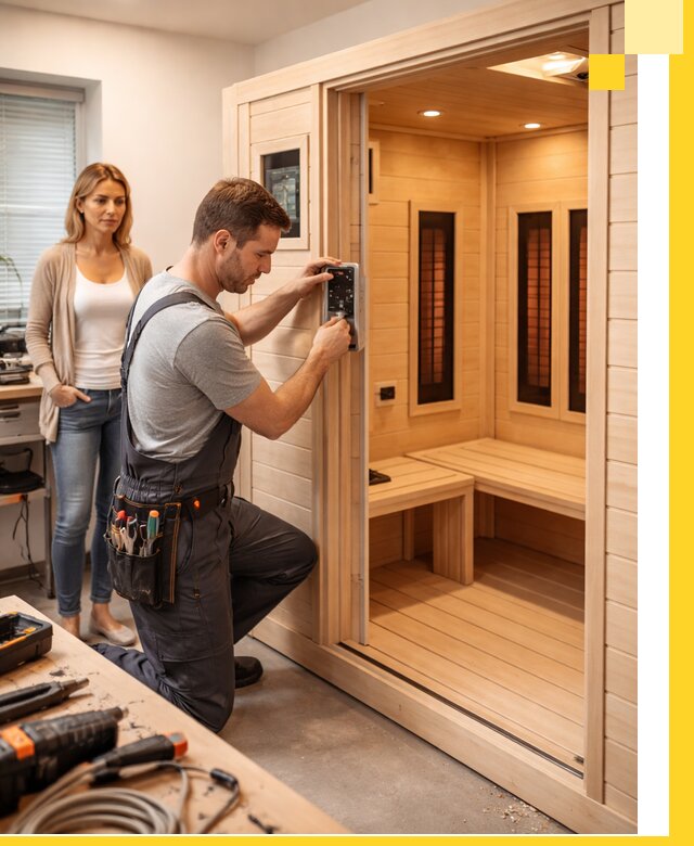 Инфракрасные сауны под ключ в Грозном продажа и установка