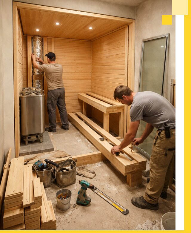 Проектирование и установка домашних саун под ключ в Грозном