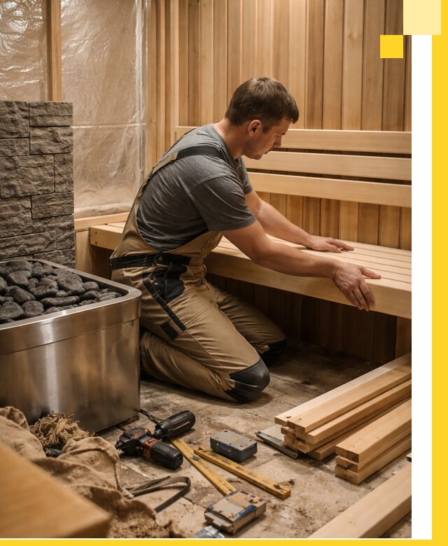 Сауны для дома под ключ с проектированием и монтажом в Грозном