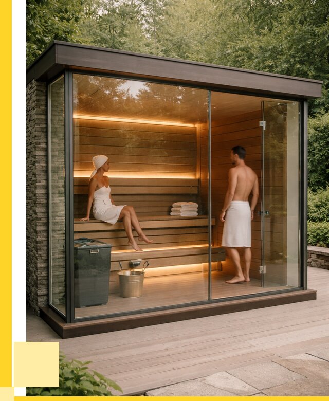 Сауна стеклянная и двери для сауны в Грозном от 256525 р. | ЭриданГрз
