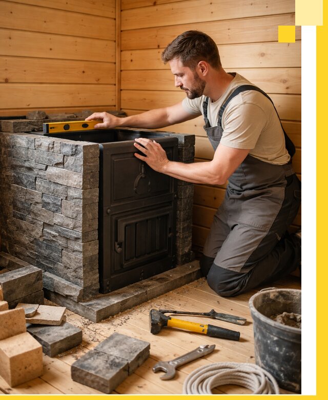 Производство и установка печей для саун под ключ в Грозном