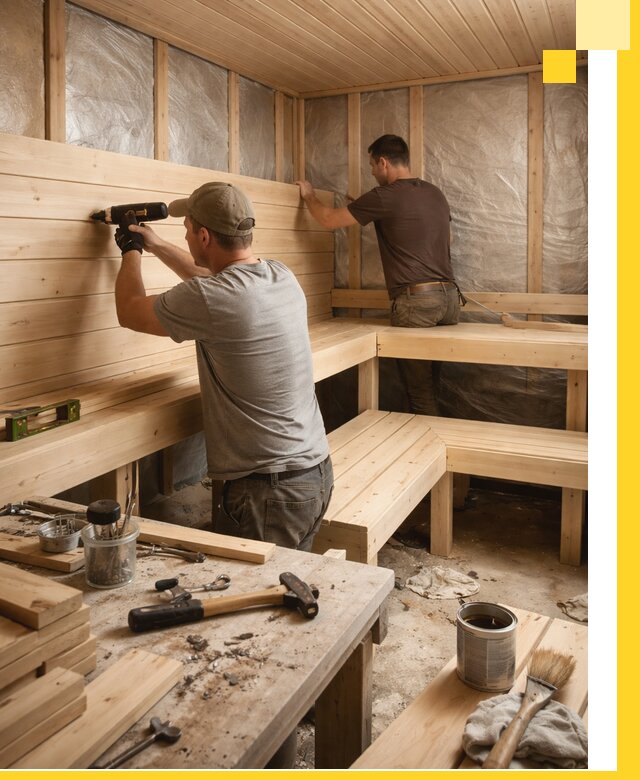 Профессиональная отделка бань и саун под ключ в Грозном