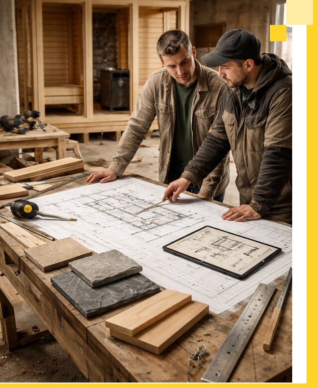 Проекты бань под ключ и планы строительства в Грозном