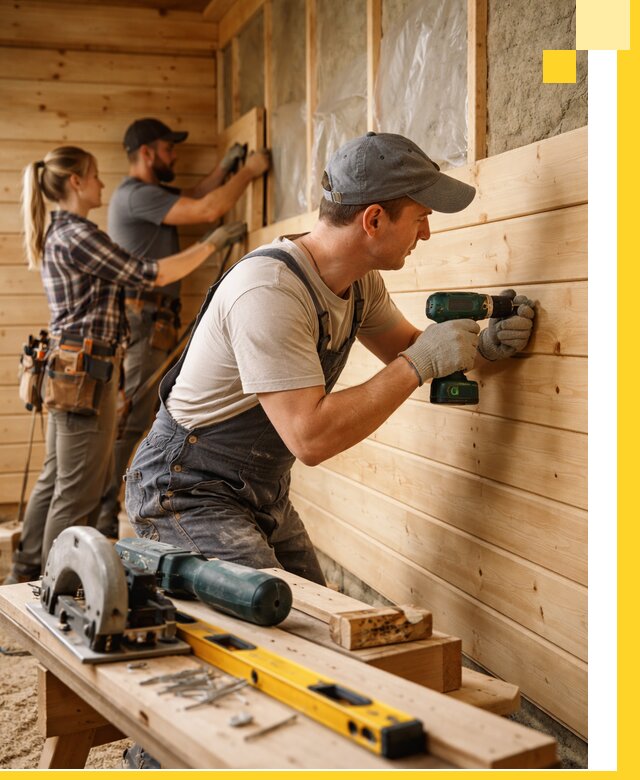 Обшивка бань под ключ в Грозном: отделка стен и потолков